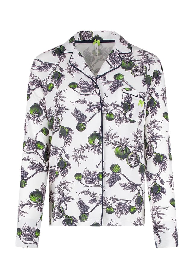 Верх пижамы с воротником-лацканами и кантом Short Stories, белый
Верх пижамы с воротником-лацканами и кантом Short Stories, белый