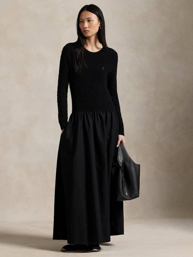 Поло из кабельной вязки поплин с высоким содержанием шерсти Ralph Lauren, Black
Поло из кабельной вязки поплин с высоким содержанием шерсти Ralph Lauren, Black