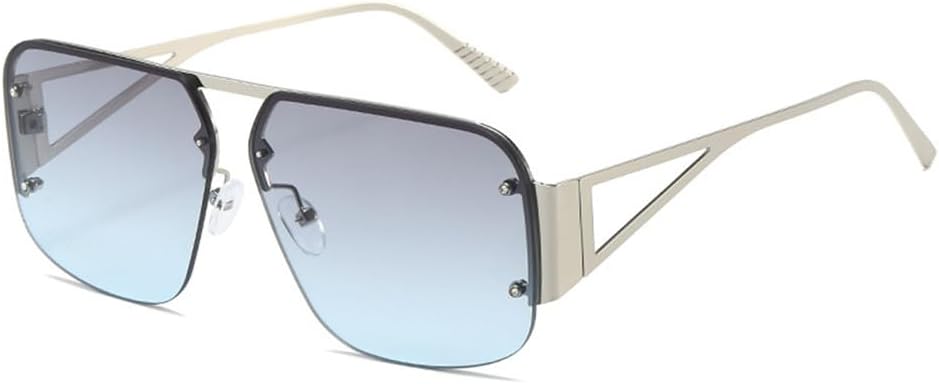 Солнцезащитные очки UV400 с защитой от ультрафиолета — без оправы, в стиле панк, с градиентной расцветкой, подходят для женщин и мужчин, для бега и занятий спортом на открытом воздухе UYPTK, C4silver-grayblue.
Солнцезащитные очки UV400 с защитой от ультрафиолета — без оправы, в стиле панк, с градиентной расцветкой, подходят для женщин и мужчин, для бега и занятий спортом на открытом воздухе UYPTK, C4silver-grayblue.