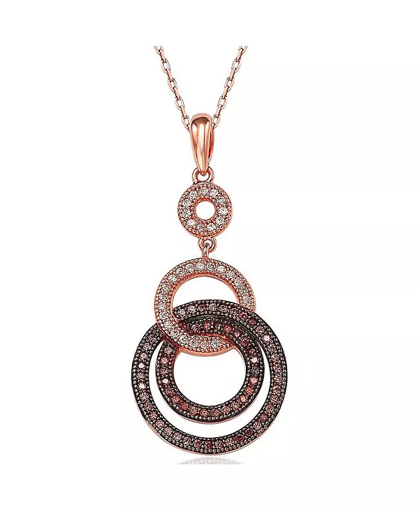 Ожерелье Suzy Levian из стерлингового серебра с подвеской в виде многослойной петли с кубическим цирконием Suzy Levian New York, brown
Ожерелье Suzy Levian из стерлингового серебра с подвеской в виде многослойной петли с кубическим цирконием Suzy Levian New York, brown