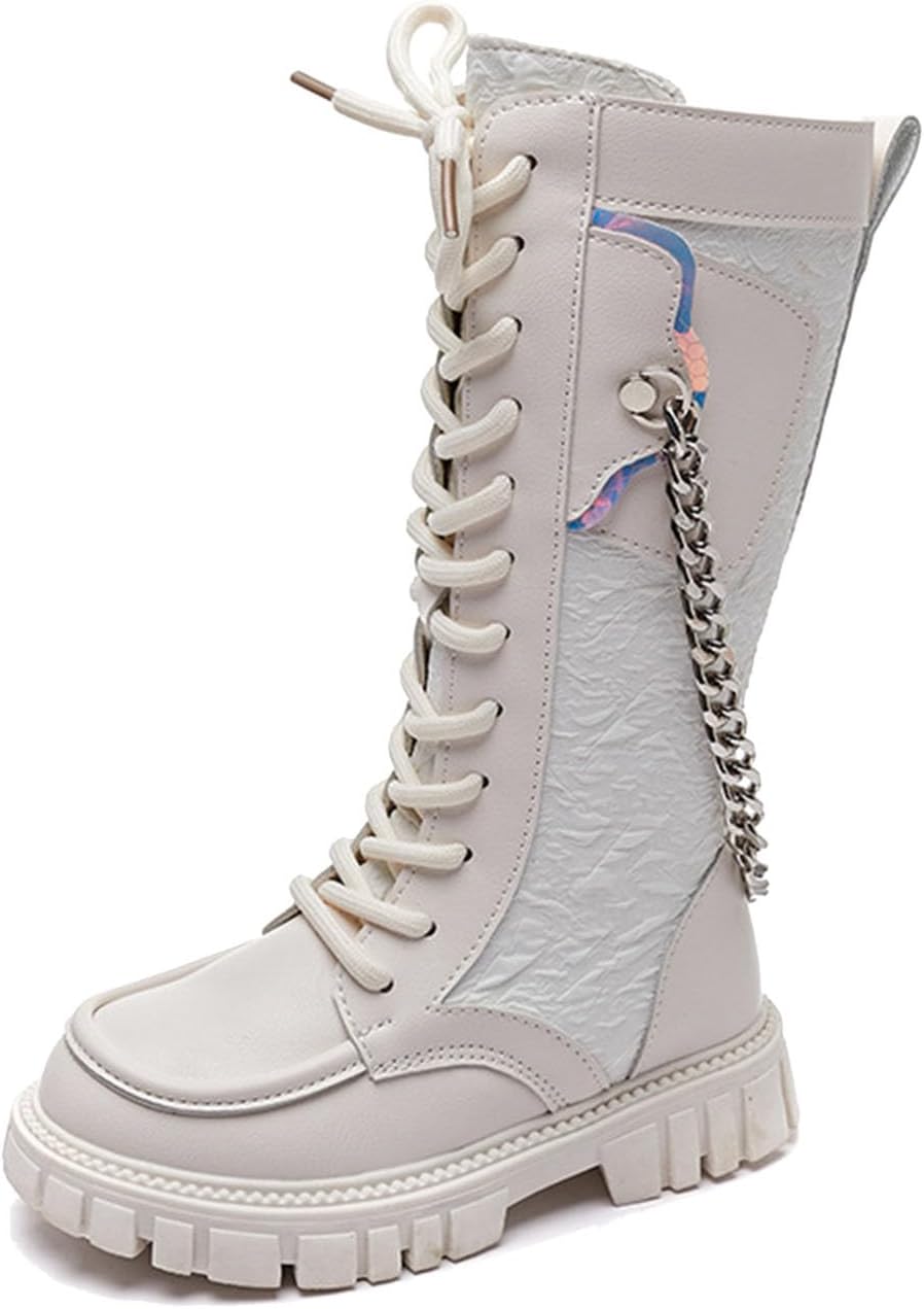 Девочкам: сапоги для верховой езды с шнуровкой, сапоги до середины голени, боевые ботинки, модные водонепроницаемые из искусственной кожи с боковой молнией, панк-гот стиль, для детей 4-12 лет Generic, A21 Beige
Девочкам: сапоги для верховой езды с шнуровкой, сапоги до середины голени, боевые ботинки, модные водонепроницаемые из искусственной кожи с боковой молнией, панк-гот стиль, для детей 4-12 лет Generic, A21 Beige