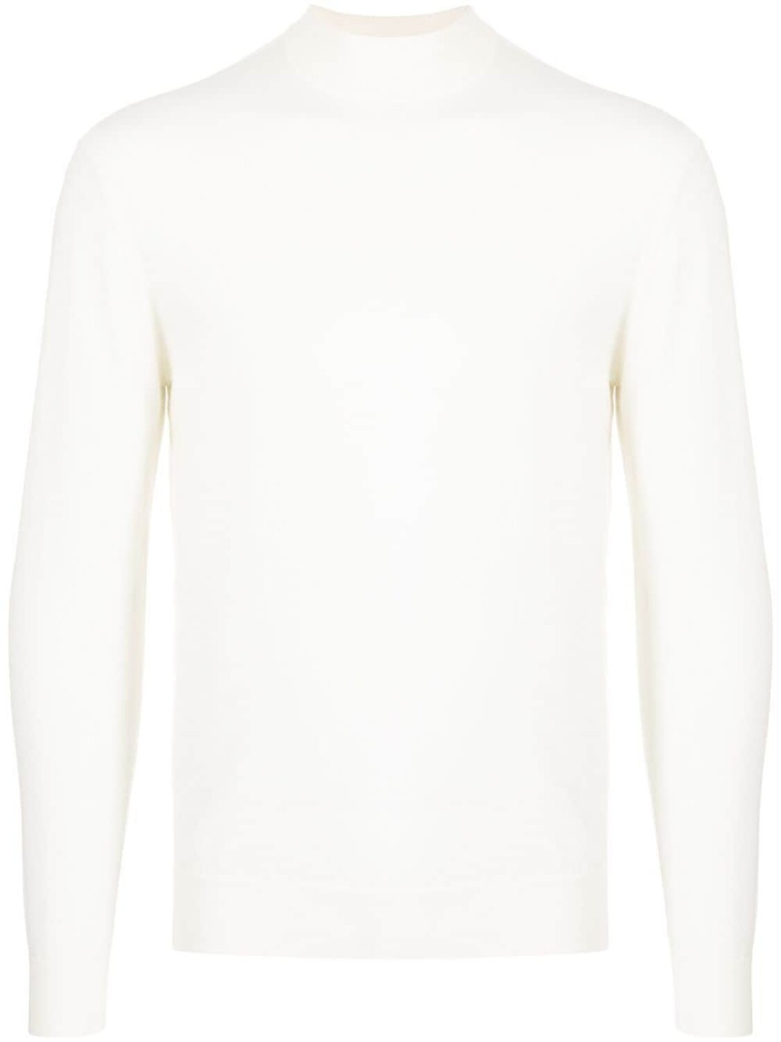 N.Peal трикотажный джемпер с воротником-стойкой, белый 
N.Peal трикотажный джемпер с воротником-стойкой, белый