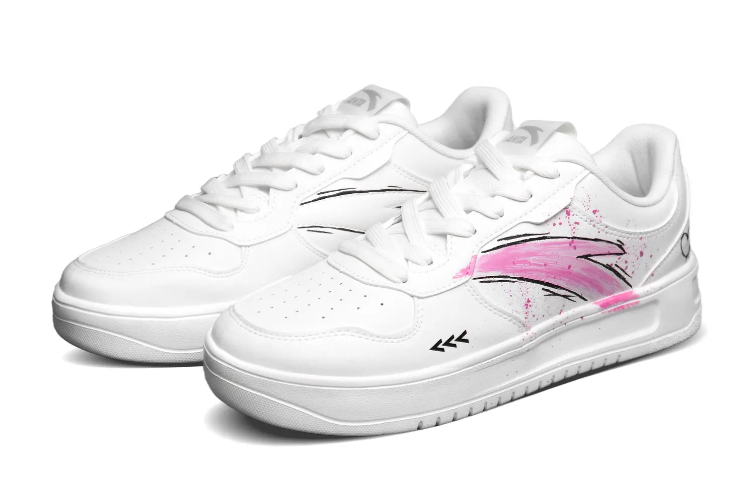 Кеды мужские, обувь для скейтбординга низкая белый/розовый Anta
Кеды мужские, обувь для скейтбординга низкая белый/розовый Anta