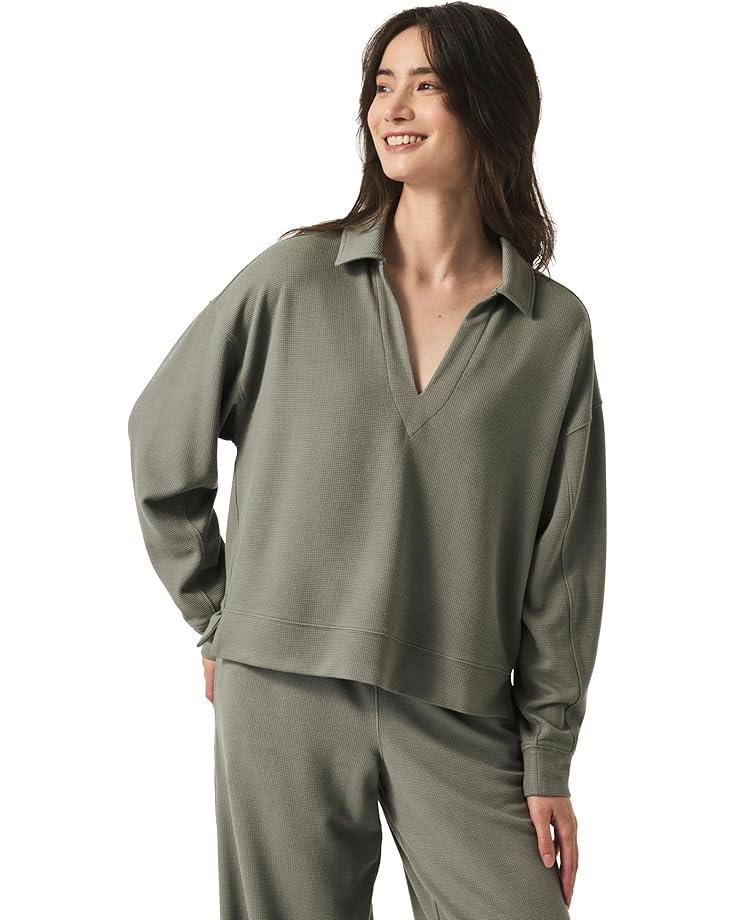 Толстовка Splendid Waffle Scuba Polo Sweatshirt, цвет Soft Vob 
Толстовка Splendid Waffle Scuba Polo Sweatshirt, цвет Soft Vob