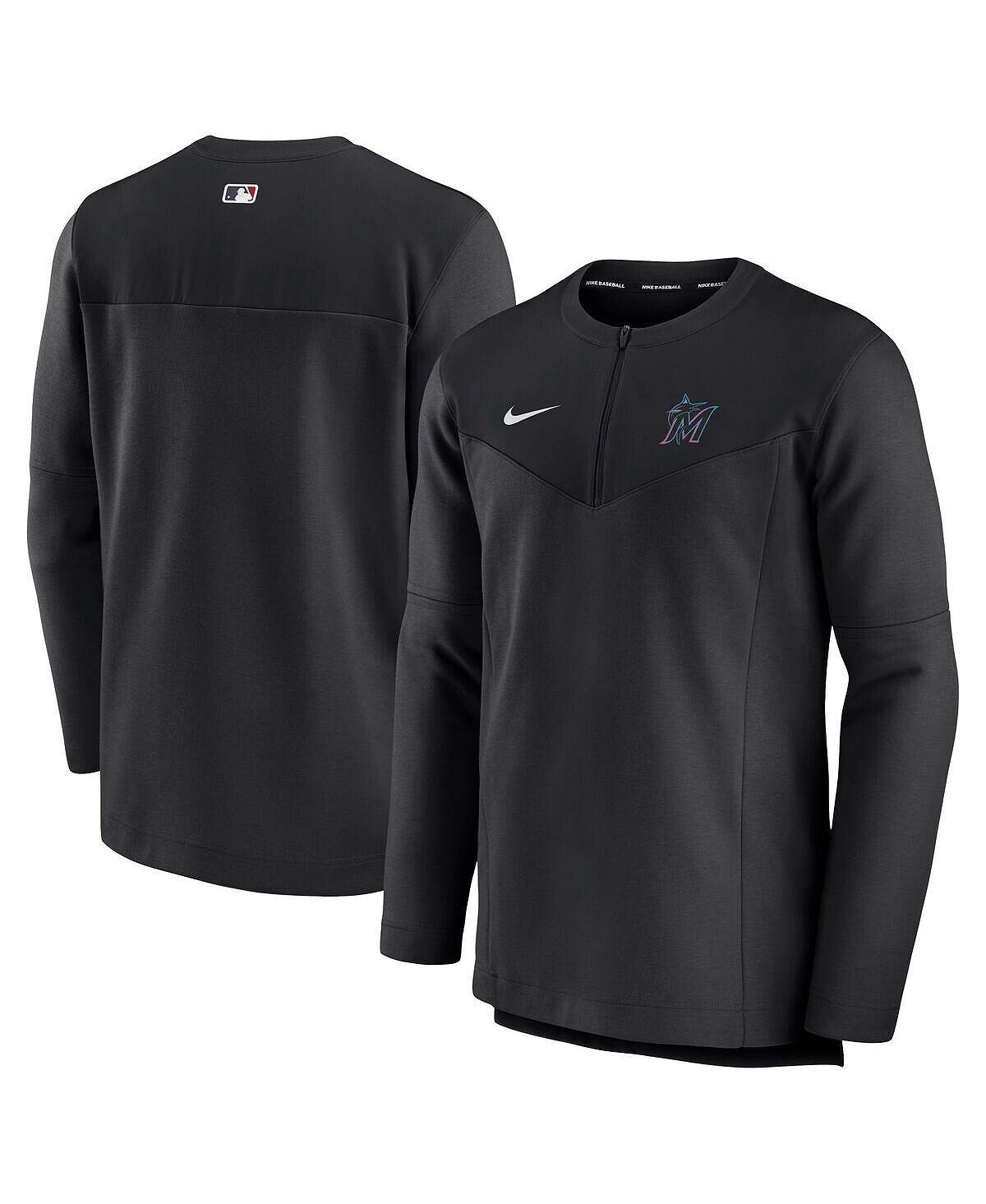 Мужская черная футболка с молнией до половины длины Miami Marlins Authentic Collection Game Time Performance Nike
Мужская черная футболка с молнией до половины длины Miami Marlins Authentic Collection Game Time Performance Nike