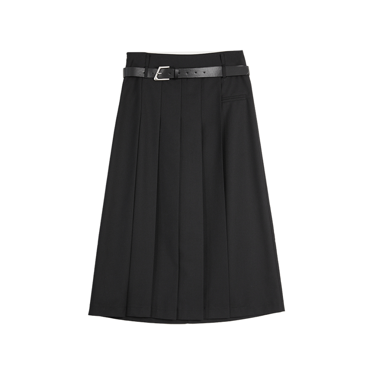 ELLE Повседневная длинная юбка женская черная тонкая миди плиссированная
ELLE Повседневная длинная юбка женская черная тонкая миди плиссированная