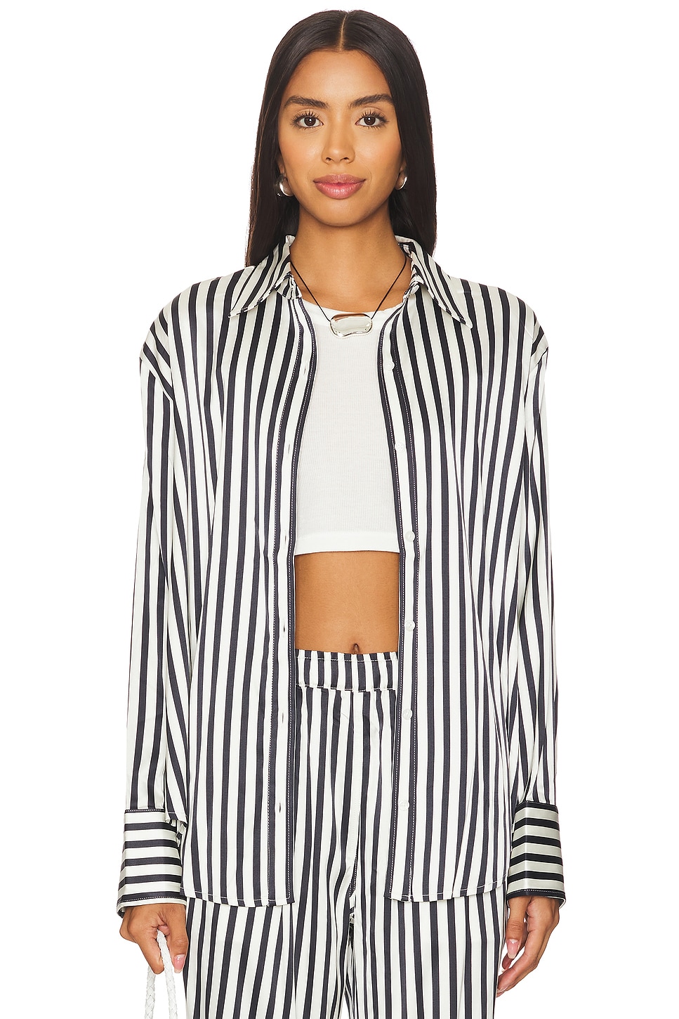 Рубашка орла House Of Harlow 1960, черный 
Рубашка орла House Of Harlow 1960, черный