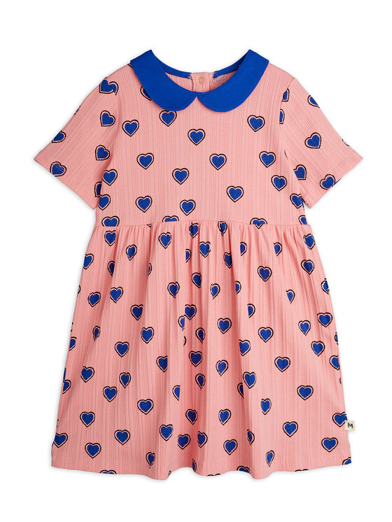 Повседневное платье regular fit 2525011028 Mini Rodini, розовый 
Повседневное платье regular fit 2525011028 Mini Rodini, розовый