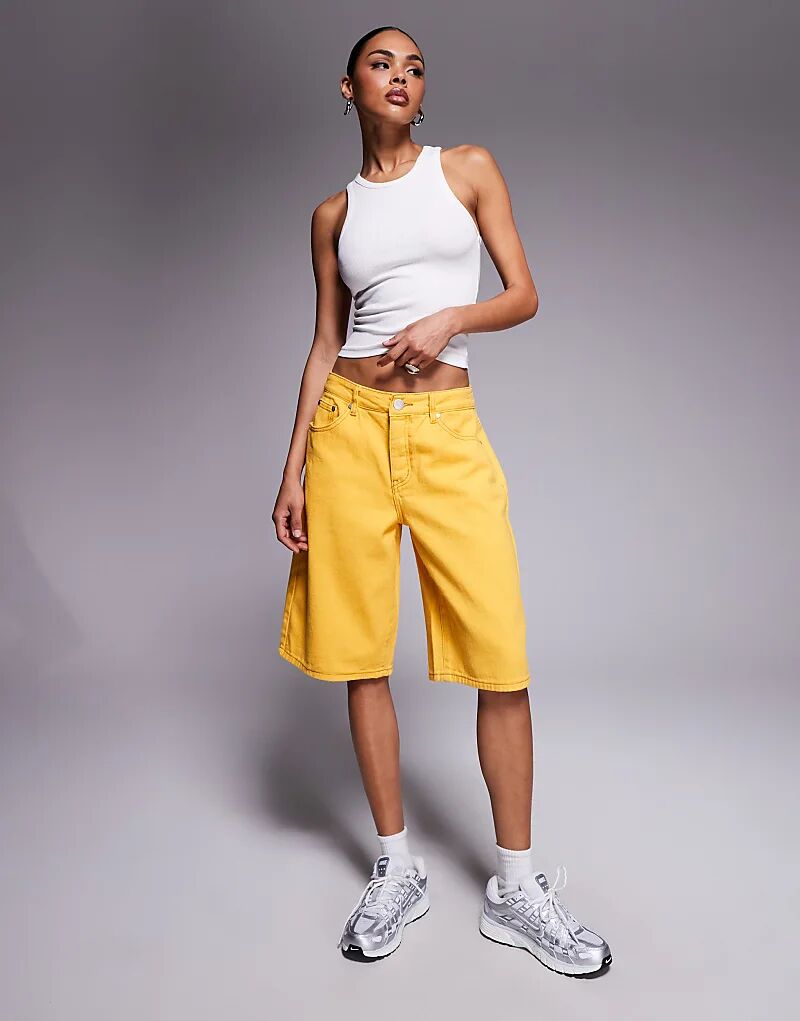 Джинсовые шорты Liquor N Poker желтого цвета
Джинсовые шорты Liquor N Poker желтого цвета