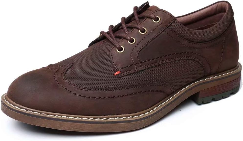 Мужские классические туфли, кожаные оксфорды с закрытой шнуровкой и простым носком Arkbird, Wingtip-coffee
Мужские классические туфли, кожаные оксфорды с закрытой шнуровкой и простым носком Arkbird, Wingtip-coffee