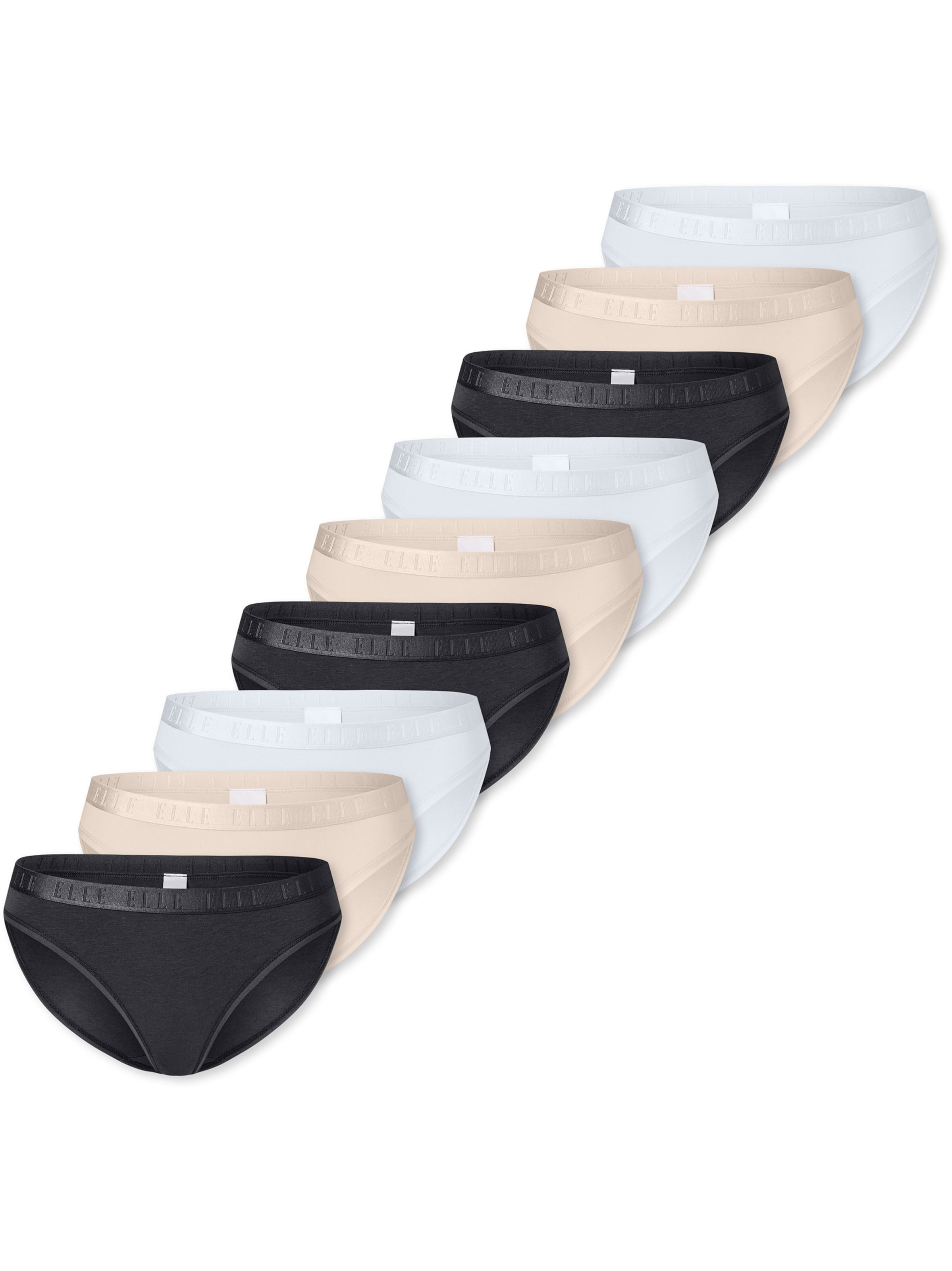 ELLE Трусики 'Super Soft' в цвете беж, черный, белый
ELLE Трусики 'Super Soft' в цвете беж, черный, белый