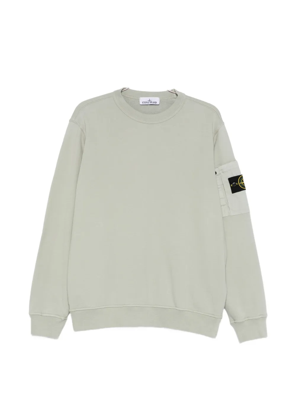 Свитшот с круглым вырезом и карманом на рукаве Stone Island, зеленый
Свитшот с круглым вырезом и карманом на рукаве Stone Island, зеленый