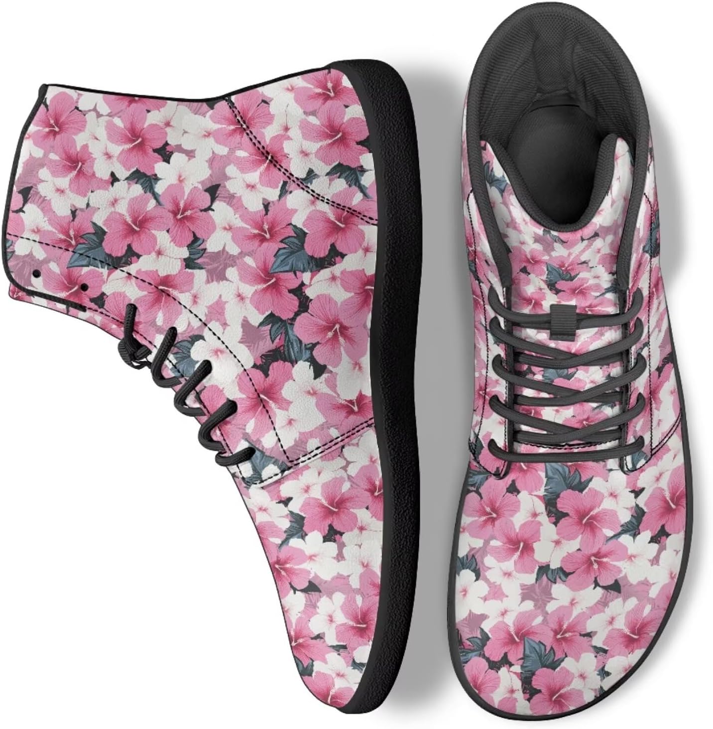 Мужские и женские высокие кроссовки для ходьбы из ПУ-кожи, беговые спортивные кроссовки для улицы Ecaestolph, Tropical Hibiscus Flower
Мужские и женские высокие кроссовки для ходьбы из ПУ-кожи, беговые спортивные кроссовки для улицы Ecaestolph, Tropical Hibiscus Flower