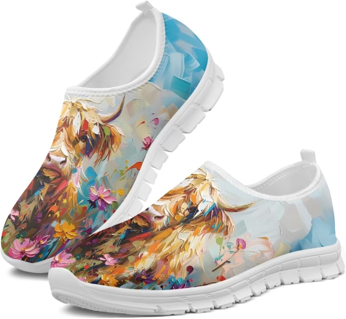 Женские кроссовки Glomenade с принтом с животных и племенных мотивов, мужские дышащие кроссовки из сетки, носочные кроссовки, модные слипоны, противоскользящие теннисные кроссовки, Oil Painting Highland Cow
Женские кроссовки Glomenade с принтом с животных и племенных мотивов, мужские дышащие кроссовки из сетки, носочные кроссовки, модные слипоны, противоскользящие теннисные кроссовки, Oil Painting Highland Cow