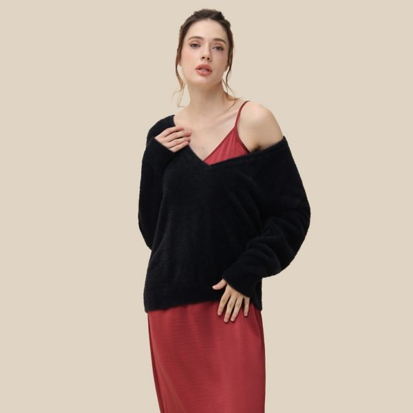 Женский свободный трикотажный свитер Adyson Parker, цвет black beauty
Женский свободный трикотажный свитер Adyson Parker, цвет black beauty