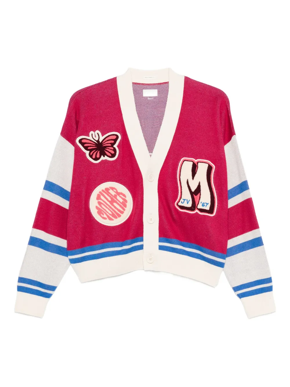 Кардиган с нашивкой MOTHER, розовый
Кардиган с нашивкой MOTHER, розовый