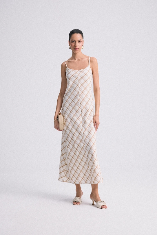 Хлопковое платье Answear.Lab, бежевый
Хлопковое платье Answear.Lab, бежевый