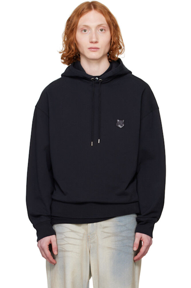 Толстовка с капюшоном большого размера с нашивкой в виде головы лисы черного цвета Maison Kitsuné
Толстовка с капюшоном большого размера с нашивкой в виде головы лисы черного цвета Maison Kitsuné