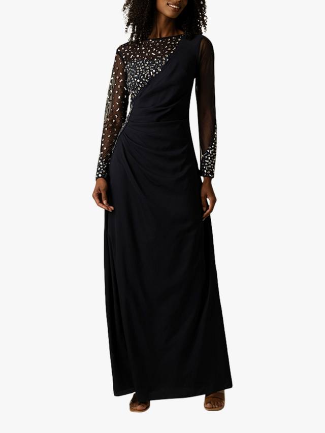 Платье макси Cyra с бисерным лифом Raishma, Navy
Платье макси Cyra с бисерным лифом Raishma, Navy