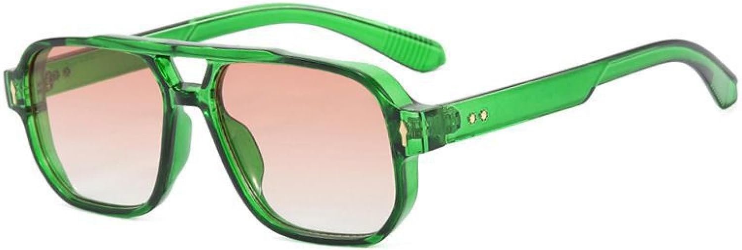 Роскошные солнцезащитные очки в крупной оправе для женщин и мужчин, в винтажном стиле панк с заклепками, популярные для активного отдыха, с защитой от УФ-излучения UV400 TYUVIVO, Green Pink
Роскошные солнцезащитные очки в крупной оправе для женщин и мужчин, в винтажном стиле панк с заклепками, популярные для активного отдыха, с защитой от УФ-излучения UV400 TYUVIVO, Green Pink