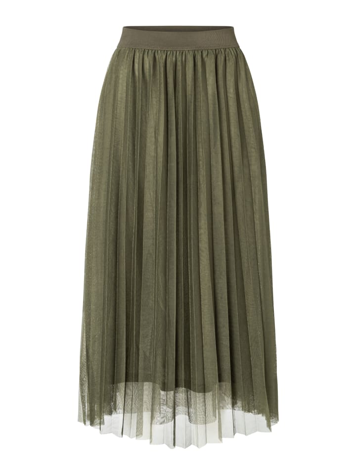 Женственная юбка из сетки, плиссированные складки цвета оливкового листа More & More
Женственная юбка из сетки, плиссированные складки цвета оливкового листа More & More