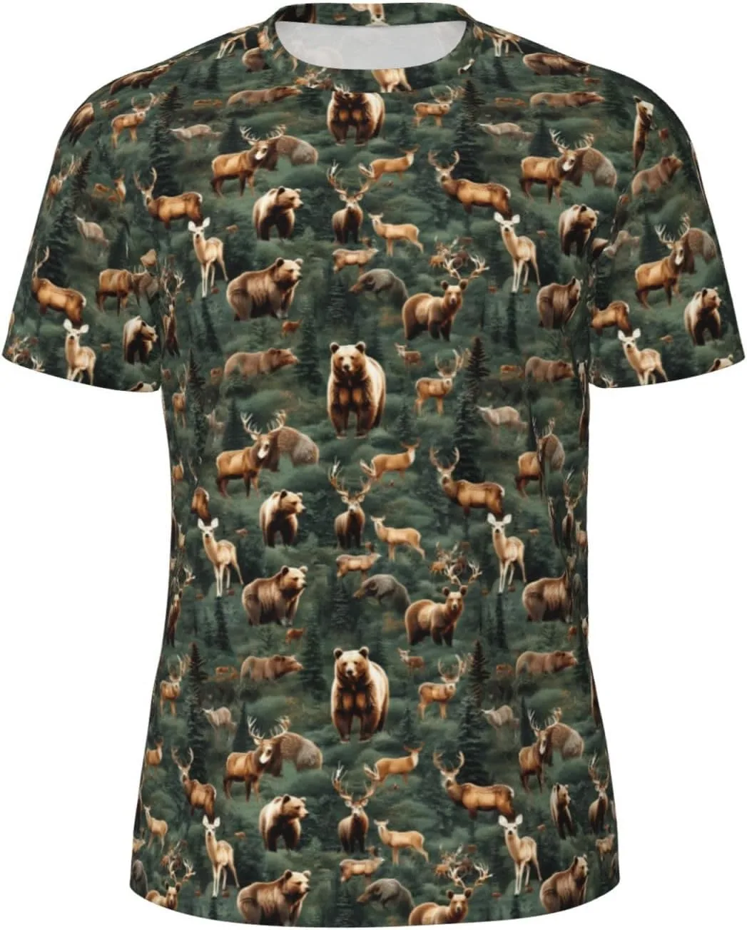 Футболка мужская с принтом Animal Wilderness Bear Deer, дышащая, для спорта и фитнеса CADREWY
Футболка мужская с принтом Animal Wilderness Bear Deer, дышащая, для спорта и фитнеса CADREWY