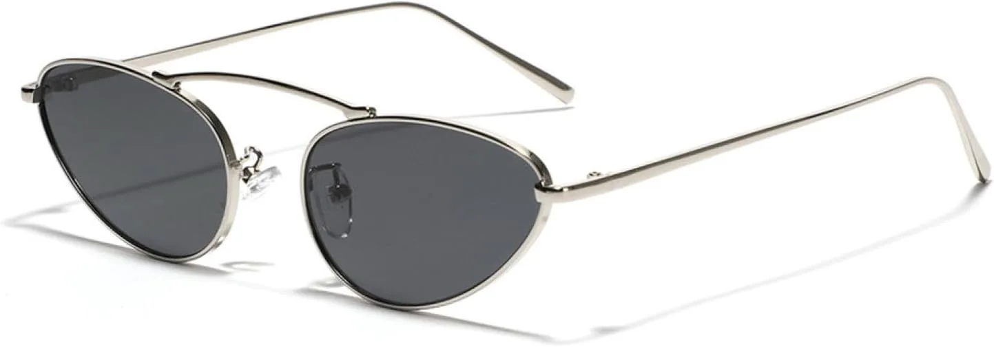 Роскошные женские солнцезащитные очки «кошачий глаз» в модной маленькой овальной металлической оправе с защитой от УФ-излучения UV400 TOIPASTN, Silver Gray
Роскошные женские солнцезащитные очки «кошачий глаз» в модной маленькой овальной металлической оправе с защитой от УФ-излучения UV400 TOIPASTN, Silver Gray