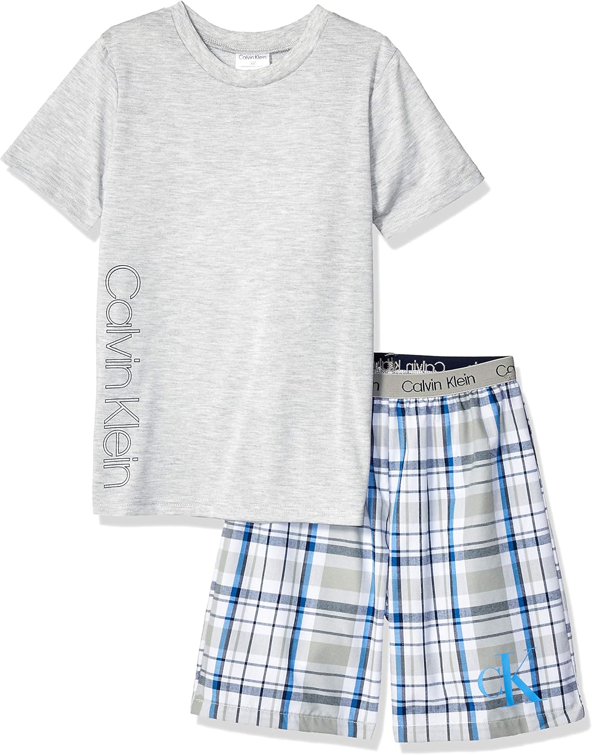 Пижамный комплект Calvin Klein для мальчиков, состоящий из двух частей: верха и низа, Heather Grey, Ck Cloud Plaid
Пижамный комплект Calvin Klein для мальчиков, состоящий из двух частей: верха и низа, Heather Grey, Ck Cloud Plaid