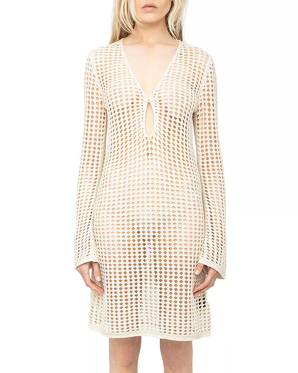 Короткое вязаное крючком платье Zadig & Voltaire, белый
Короткое вязаное крючком платье Zadig & Voltaire, белый