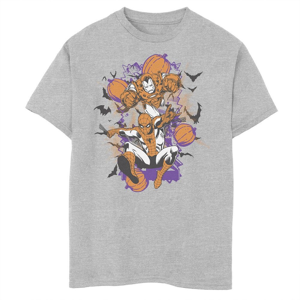 Футболка с рисунком Хэллоуина для мальчиков 8–20 лет с изображением «Железного человека и Человека-паука» Marvel, цвет Athletic Heather
Футболка с рисунком Хэллоуина для мальчиков 8–20 лет с изображением «Железного человека и Человека-паука» Marvel, цвет Athletic Heather