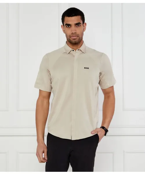 Рубашка b_excurse_s Regular fit Boss Green, бежевый 
Рубашка b_excurse_s Regular fit Boss Green, бежевый