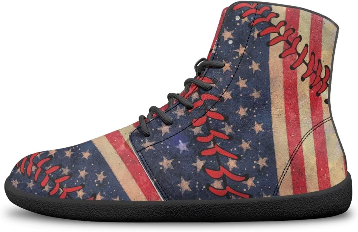 Кроссовки высокие босоножки для женщин и мужчин плоские босые спортивные ботинки Bychecar, Stars Stripes
Кроссовки высокие босоножки для женщин и мужчин плоские босые спортивные ботинки Bychecar, Stars Stripes