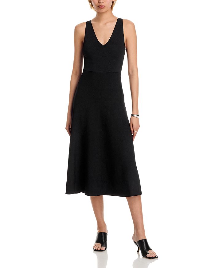 V-образный вязаный миди-платье с расклешенным силуэтом FRENCH CONNECTION, черный
V-образный вязаный миди-платье с расклешенным силуэтом FRENCH CONNECTION, черный