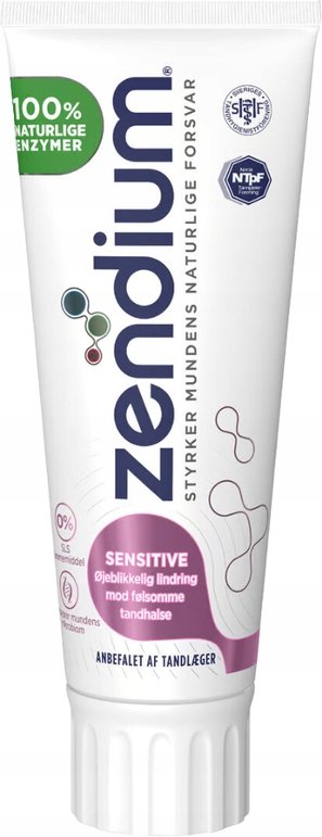 Защитная зубная паста для чувствительных зубов с энзимами ZENDIUM Sensitive 75 мл Inna marka
Защитная зубная паста для чувствительных зубов с энзимами ZENDIUM Sensitive 75 мл Inna marka