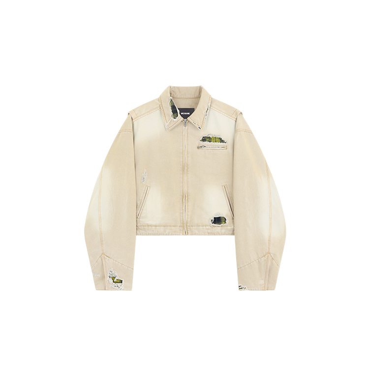 WE11DONE Пиджак с клетчатой вставкой, Beige 
WE11DONE Пиджак с клетчатой вставкой, Beige