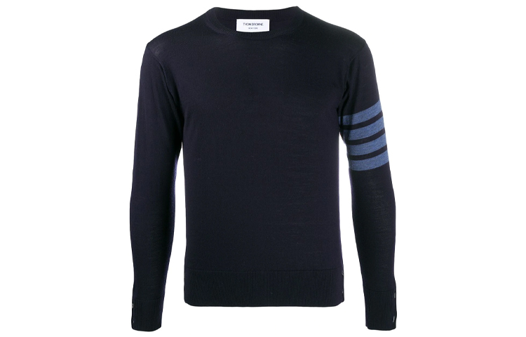Thom Browne Мужской свитер, синие, с круглым вырезом, средней толщины, другие
Thom Browne Мужской свитер, синие, с круглым вырезом, средней толщины, другие