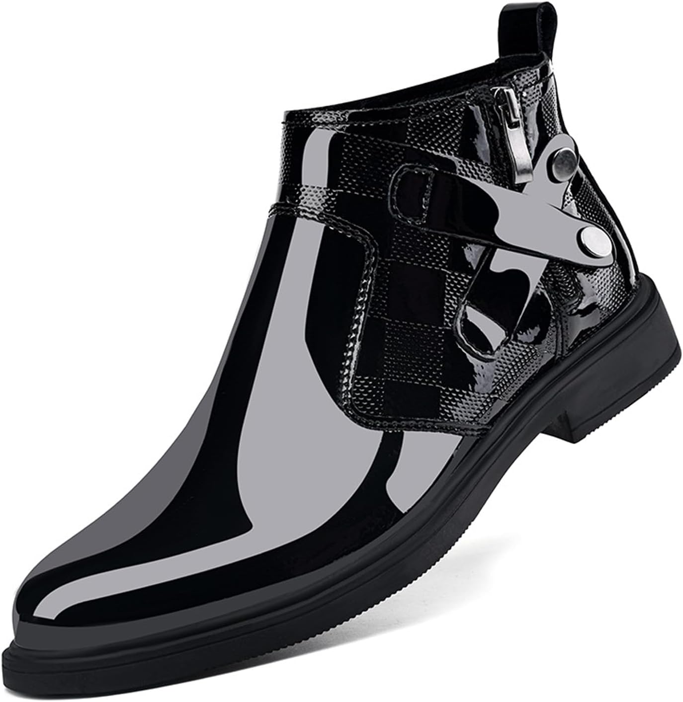 Мужские лакированные ботинки челси на массивном каблуке с боковой молнией, ретро-стиль, закругленный каблук, квадратная текстура, теплая плюшевая подкладка, деловые, формальные, короткие ботинки Nelsbrex, черный
Мужские лакированные ботинки челси на массивном каблуке с боковой молнией, ретро-стиль, закругленный каблук, квадратная текстура, теплая плюшевая подкладка, деловые, формальные, короткие ботинки Nelsbrex, черный