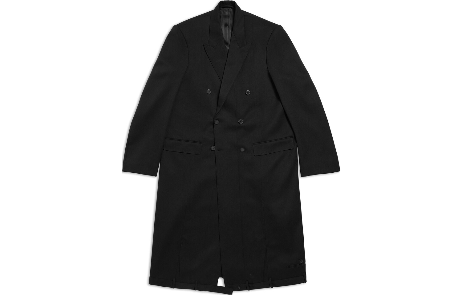 Пальто унисекс черное Balenciaga, черный
Пальто унисекс черное Balenciaga, черный