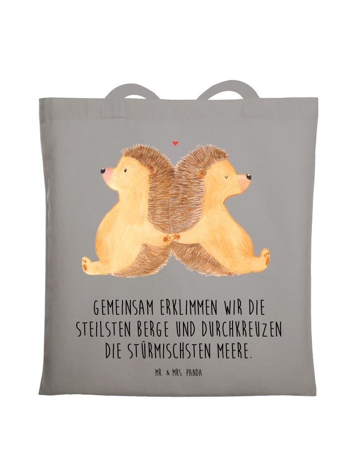 Сумка-шоппер с изображением ежика, держащегося за лапки и говорящего светло-серым шрифтом Mr. & Mrs. Panda, светло-серый
Сумка-шоппер с изображением ежика, держащегося за лапки и говорящего светло-серым шрифтом Mr. & Mrs. Panda, светло-серый