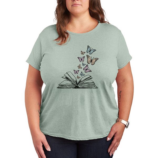Футболка с принтом бабочки и книги Plus size Licensed Character, Heather Sea Foam
Футболка с принтом бабочки и книги Plus size Licensed Character, Heather Sea Foam