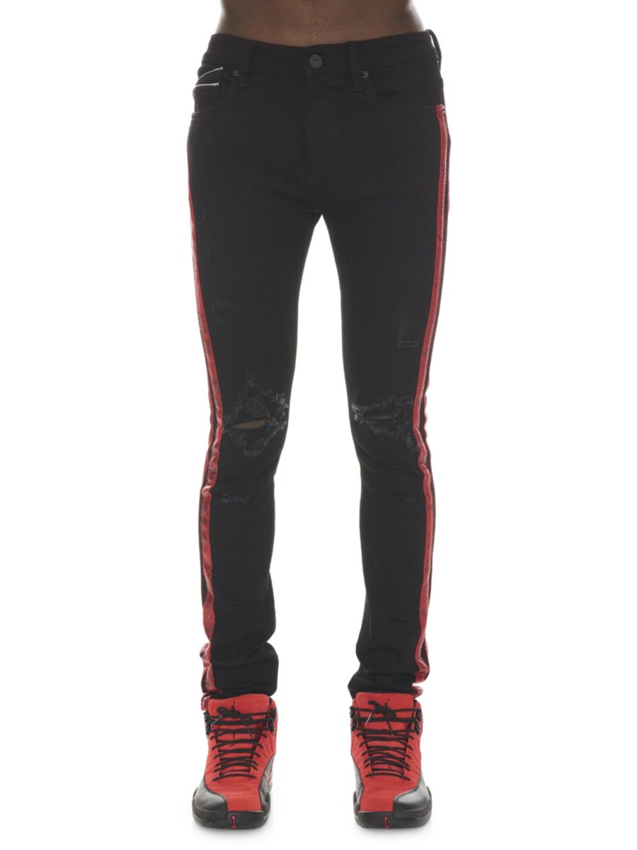 Рваные джинсы в стиле панк Cult Of Individuality, черный
Рваные джинсы в стиле панк Cult Of Individuality, черный