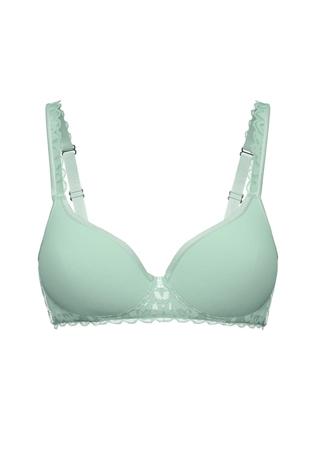 Бюстгальтер Spacer на косточках комфортная спинка натуральное комфортное кружево Calida, зеленый
Бюстгальтер Spacer на косточках комфортная спинка натуральное комфортное кружево Calida, зеленый
