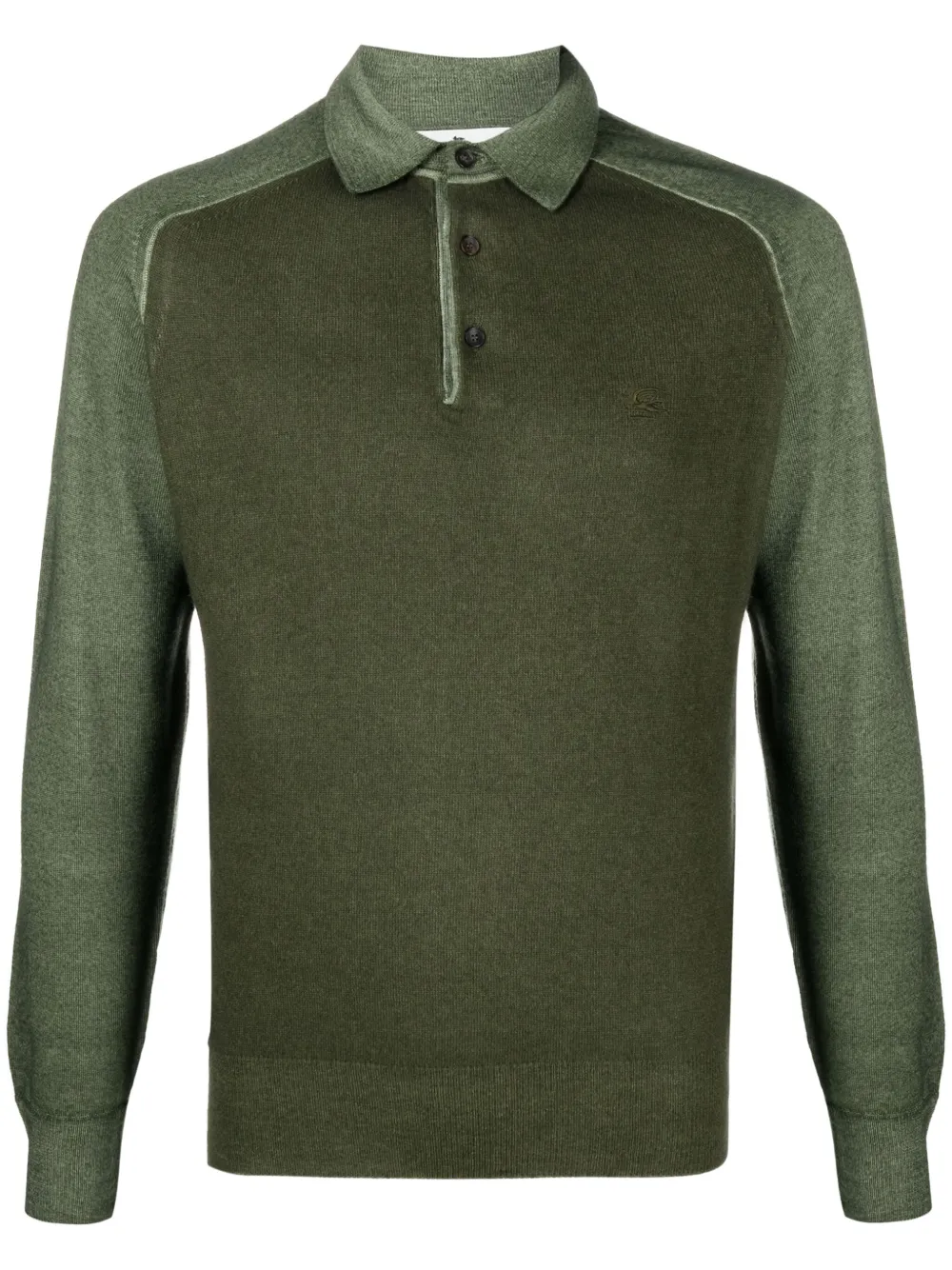 Трикотажная рубашка поло с вышитым логотипом ETRO, зеленый
Трикотажная рубашка поло с вышитым логотипом ETRO, зеленый