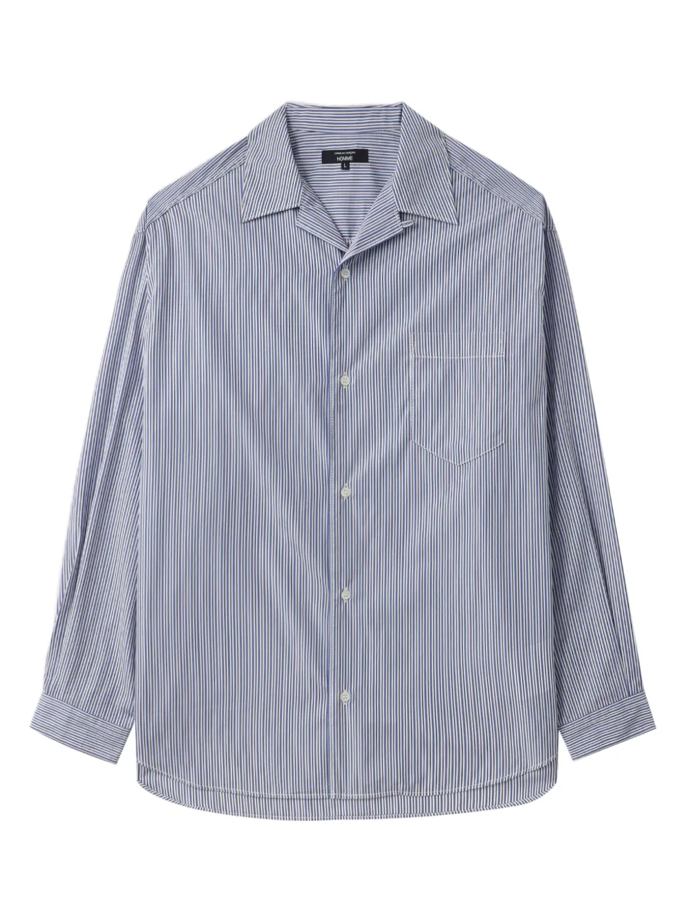 Полосатая рубашка на пуговицах Comme des Garçons Homme, синий
Полосатая рубашка на пуговицах Comme des Garçons Homme, синий