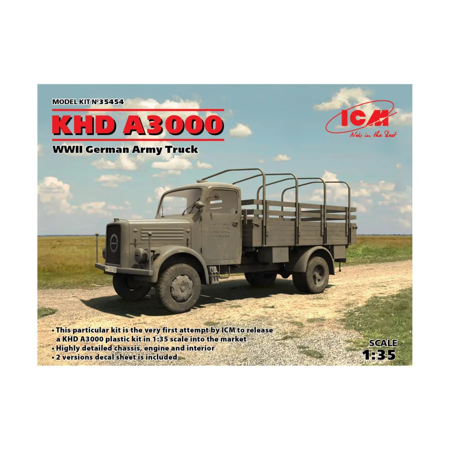 Немецкий грузовик времен Второй мировой войны - KHD A3000, Military Models 1/35 Scale (ICM)
Немецкий грузовик времен Второй мировой войны - KHD A3000, Military Models 1/35 Scale (ICM)