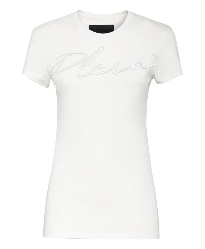 Футболка, круглый вырез, вышивка SS, фирменная надпись. Philipp Plein, белый
Футболка, круглый вырез, вышивка SS, фирменная надпись. Philipp Plein, белый