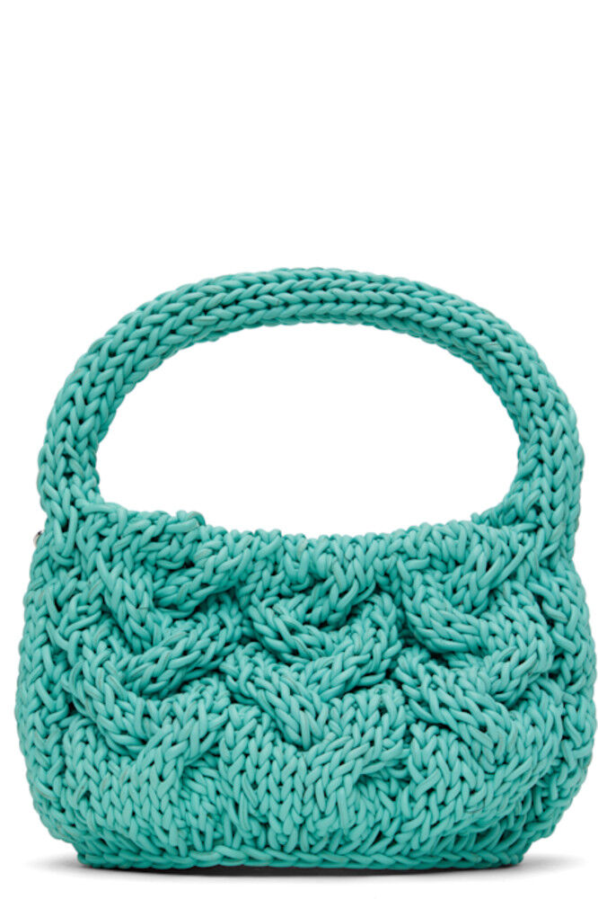 Синяя маленькая сумка с косичками JW Anderson
Синяя маленькая сумка с косичками JW Anderson