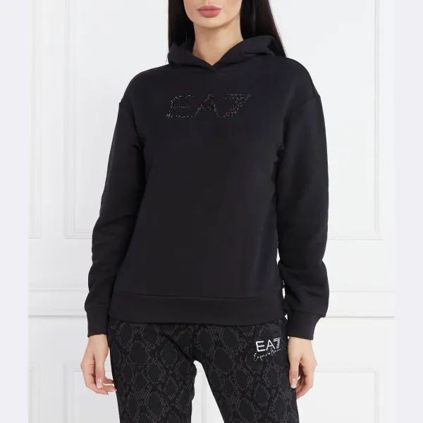 Толстовка обычного кроя Ea7, черный 
Толстовка обычного кроя Ea7, черный