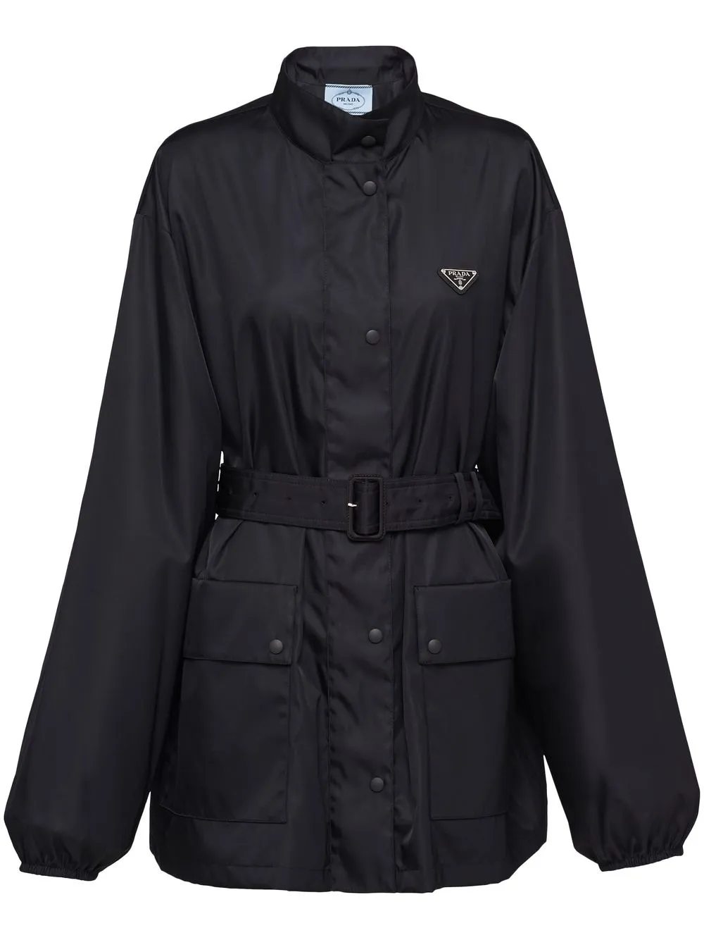 Плащ с поясом Prada, черный
Плащ с поясом Prada, черный