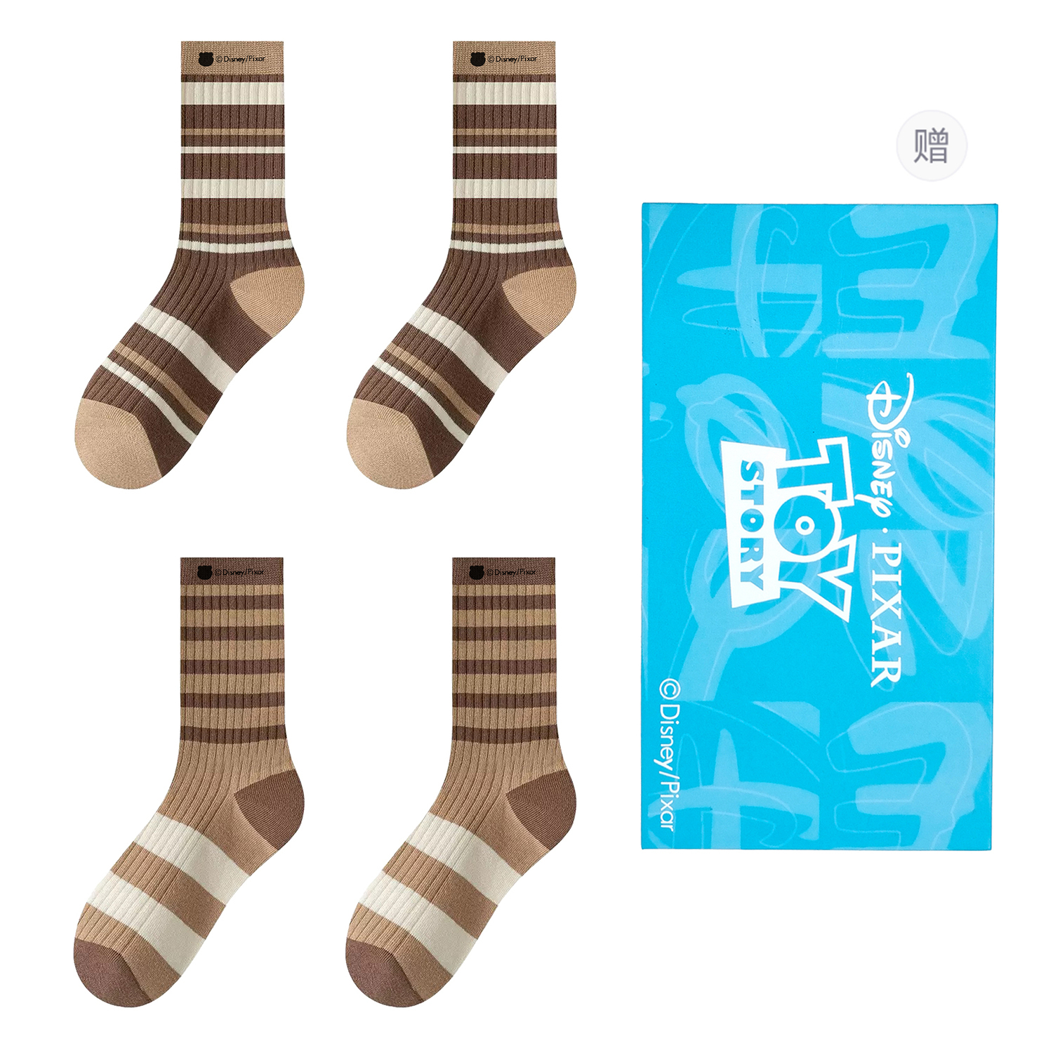 Набор из 4 пар унисекс носков Crew Disney, коричневый/белый
Набор из 4 пар унисекс носков Crew Disney, коричневый/белый